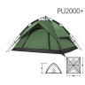 Палатка автоматическая NATUREHIKE NH21ZP008, трехместная, зеленая 6976023922336