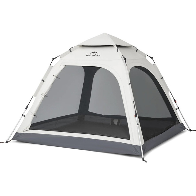 Палатка NATUREHIKE ANGO AUTOMATIC CNK2550WS010 большая, светло-серая с серым 6975641888321