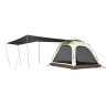 Палатка NATUREHIKE ANGO AUTOMATIC CNK2550WS010 малая, c навесом, бежевая с коричневым 6927595785560