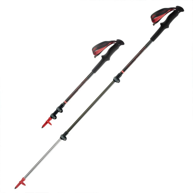 Палка треккинговая NATUREHIKE NH17D006-D CARBON-AL HOAR UL 66-135см черный 6927595748596