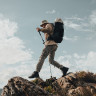 Палка треккинговая NATUREHIKE ST03 7075 AL NH17D017-D с 3 узлами серый 6975641885153