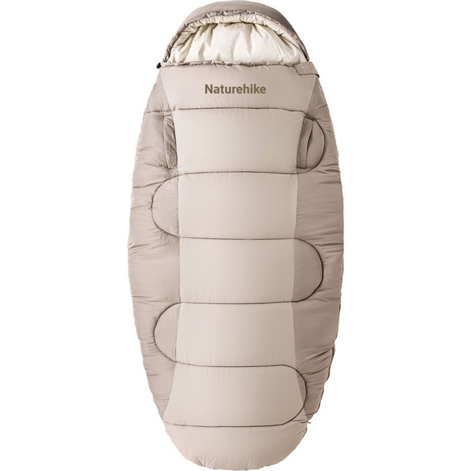 Спальный мешок NATUREHIKE CNK2350WS026 PS300 облегченный коричневый 6976507664240